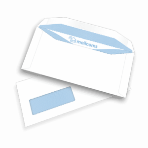 1000 White DL+ Gummed Plain Windowed (45mm x 90mm Window) Envelopes (114mm x 235mm)