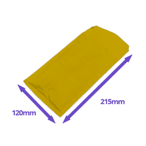 Gold Arofol Envelopes - Size 2 - 120x215mm - Pack Of 200